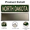 LINStore North Dakota Sign, America State Name Vintage Metal Tin Sign, Wall Decor for Office/Home/Classroom - Best Decor Gift Ideas for Women Men Friends 4x16 Inches #2
