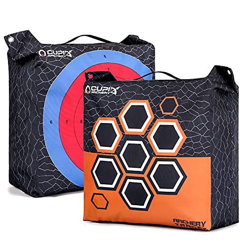 surwolf アーチェリー ターゲット 的 40×40×20cm 弓道 巻藁 アーチェリー 自宅 練習用 超高分子量ポリエチレン繊維 XPE素材 耐久性 自己治癒 軽量 持ち運びが便利 弓道 アーチェリー 練習用
