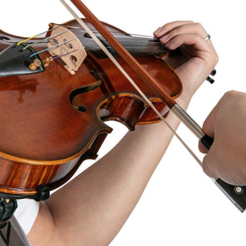 Classic Brazilwood Violin Bow (1/4 Size) With Ebony Frog | Octagonal Silver Mount | Well Balanced | Light Weight | Real Mongolian Horse Hair - By Mivi Music #TOP7