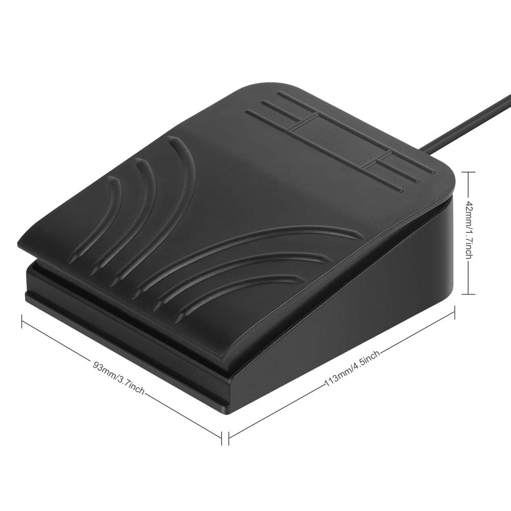 iKKEGOL - Pedal óptico USB de un Solo pie, Control de Interruptor óptico, Programa de una tecla, Teclado de computadora, Mouse, Juego de acción HID