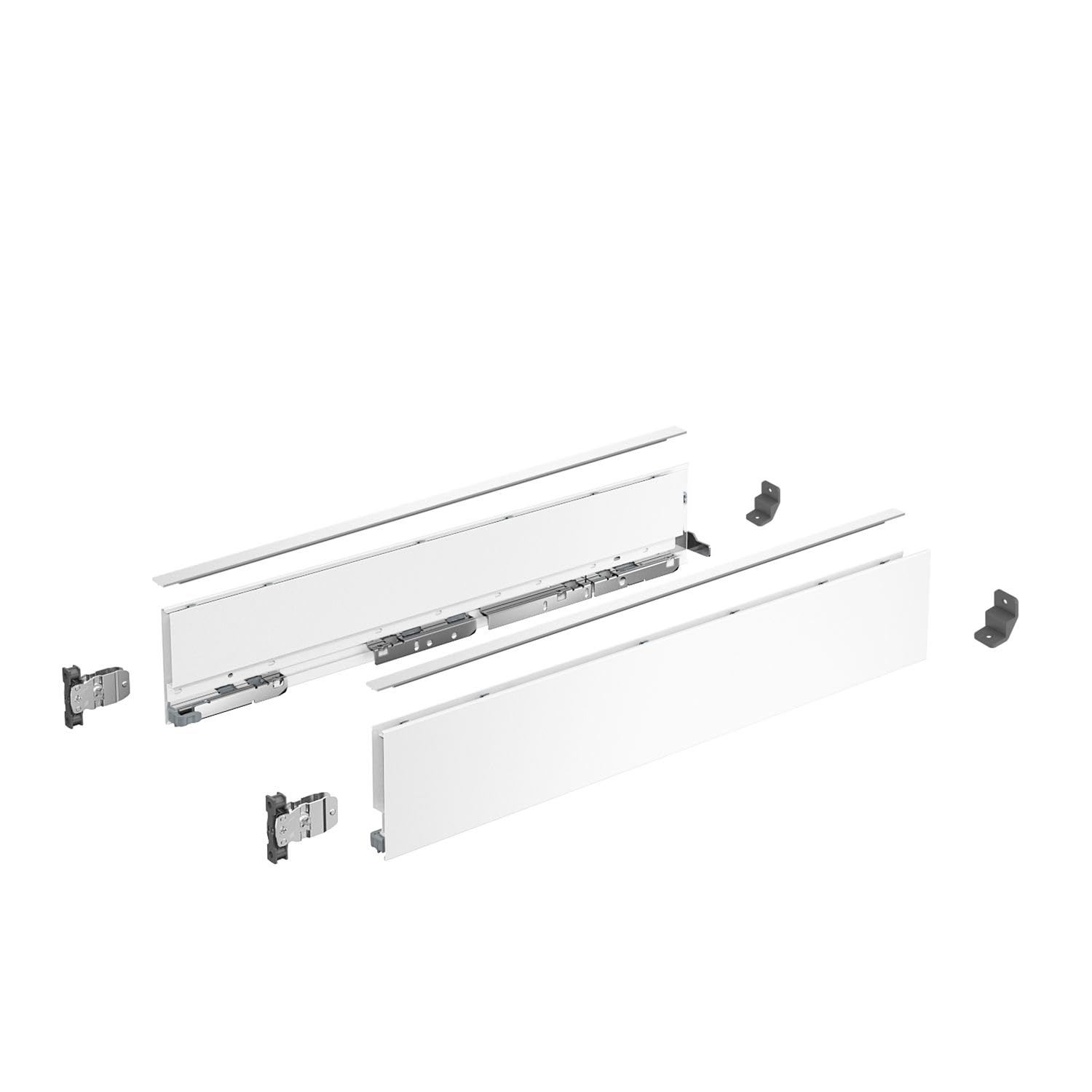 HettichAvanTech You Frame Set, Height 101 mm, NL 500 mm, White, Left and Right