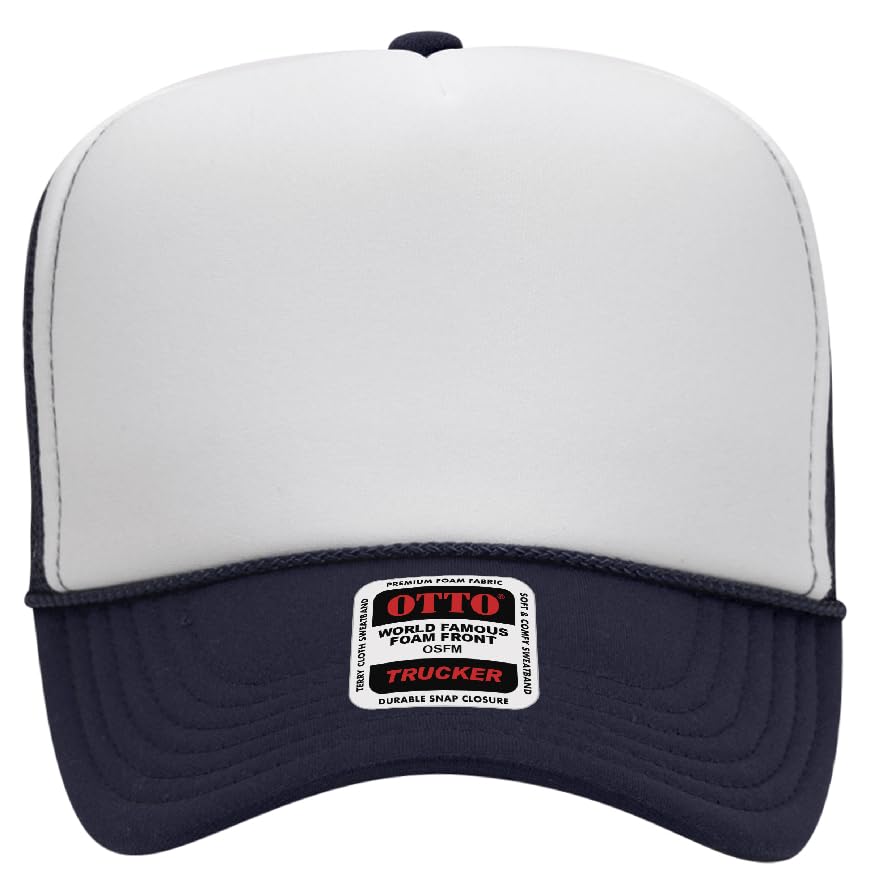 Image of Otto Cap 5-Panel High Crown Mesh Back Trucker Hat