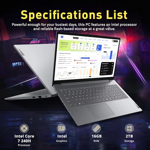 Lenovo V15 15.6" FHD Intel Core 7 240H 16GB 2TB SSD miniatura 3