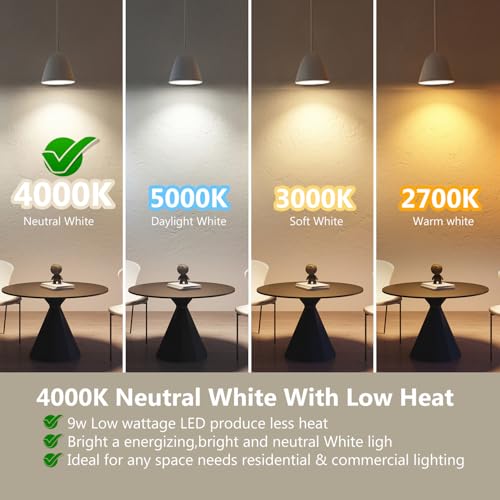 Image of DAYBETTER BR30 LED Light Bulbs Indoor Flood Light 65W Equivalent, Neutral White 4000K, 12Pack Dimmable Recessed Bulb for Bedroom Kitchen Living Areas, E26 Standard Base, 800 Lumens