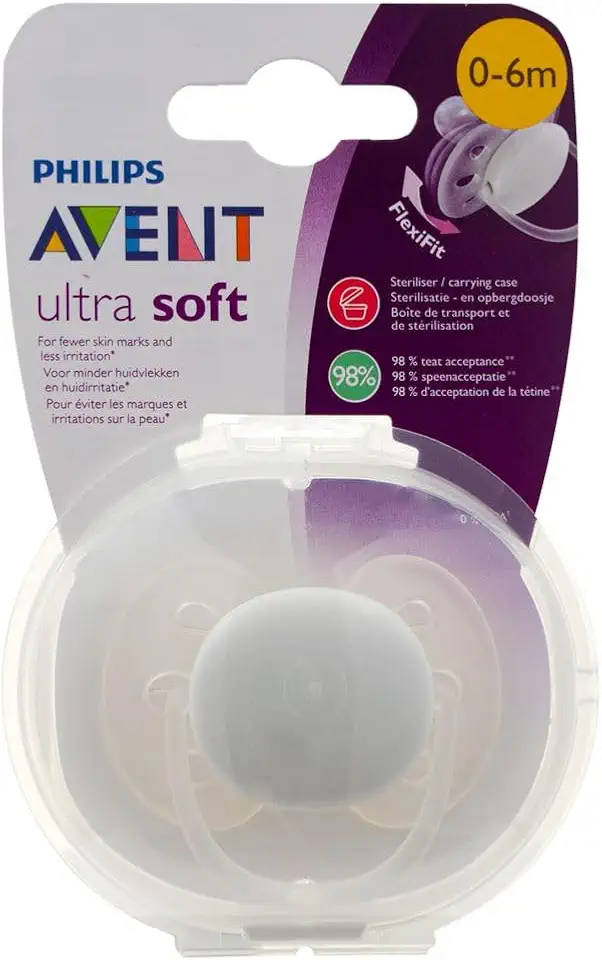 Chupeta Ultra Soft Unitária Branca Philips Avent 0-6M