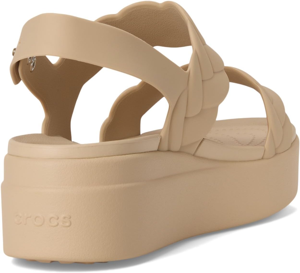 Crocs Women's Brooklyn Woven Low Wedge Sandals - Image 5