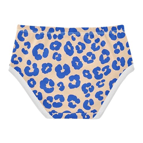 Girls Underwear Toddlers 2t Cotton Panties for Girl Cartoon Underpants Briefs Blue Leopard Spots Beige2