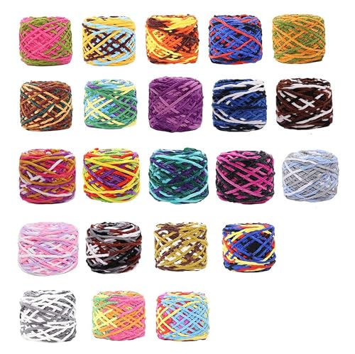 Image of Super Thick Fluffy Jumbo Polyester Baby Blanket Chenille Yarn for Knitting, Crochet & Home Decor Projects, Afghans, throw pillows, cushions & blankets -100 GMS - 6mm thickness - Colour - Purple White Ferozi