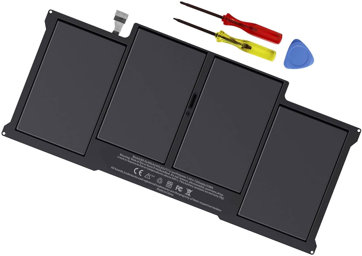 A1405 A1466 Laptop Battery for MacBook Air 13 inch A1466(Mid 2012, Mid 2013, Early 2014, Early 2015, 2017) A1369(Late 2010, Mid 2011 Version) fits A1496 A1377 [EMC :2925, 2469, 2559, 2392, 2632, 3178]