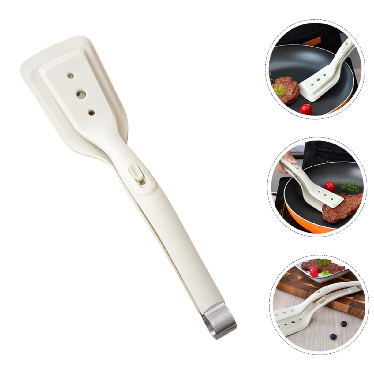 ABOOFAN Pince De Cuisine 5 Pièces Pinces à poisson en silicone truelle pince à spatule en silicone gadget de cuisine Résistance aux hautes températures spatule à frire petits outils