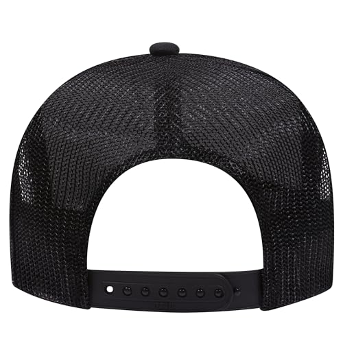 Image of OTTO Polyester Foam Front 5 Panel High Crown Mesh Back Trucker Hats in 97, Bulk, Wholesale