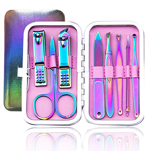 Conjunto de manicure para unhas pedicure 18 peças de aço inoxidável kit de manicure profissional fer