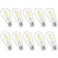 MASTERY MART 100 Watt LED Bulb, Edison Bulbs, Dimmable Lightbulbs E26, 5000K Daylight White Bright 9W 1100LM, ST21/ST64 Vintage Lightbulb, UL Listed, Clear Glass, Decorative Light Bulb (10 Pack)