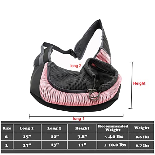 Pet-Dog-Sling-Carrier-Breathable-Mesh-Portable-Travel-Safe-Pet-Sling-Shoulder-Bag-Carrier-with-Adjustable-Non-Slip-Shoulder-Strap-for-Small-Dogs-Cats-Puppy-Large-Pink - Cucciolini Doodles   Pet-Dog-Sling-Carrier-Breathable-Mesh-Portable-Travel-Safe-Pet-Sling-Shoulder-Bag-Carrier-with-Adjustable-Non-Slip-Shoulder-Strap-for-Small-Dogs-Cats-Puppy-Large-Pink