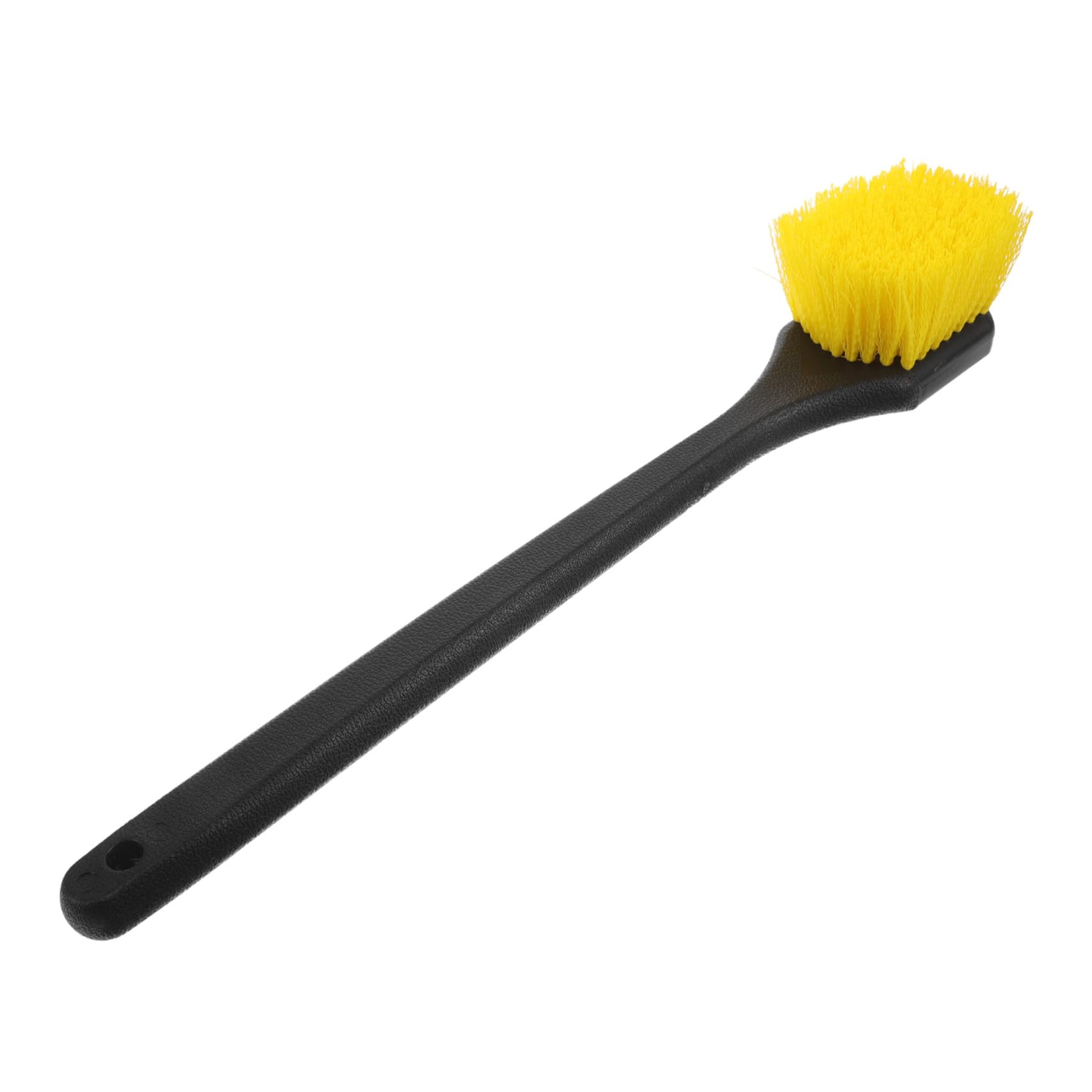 TOPBATHY 4 Pezzi Spazzola per Pulizia Ruote e Pneumatici Manico Lungo | Setole in Nylon, Impugnatura Ergonomica, Uso Doppio per Dettagli e Lavaggio, Adatta a Cerchi e Gomme