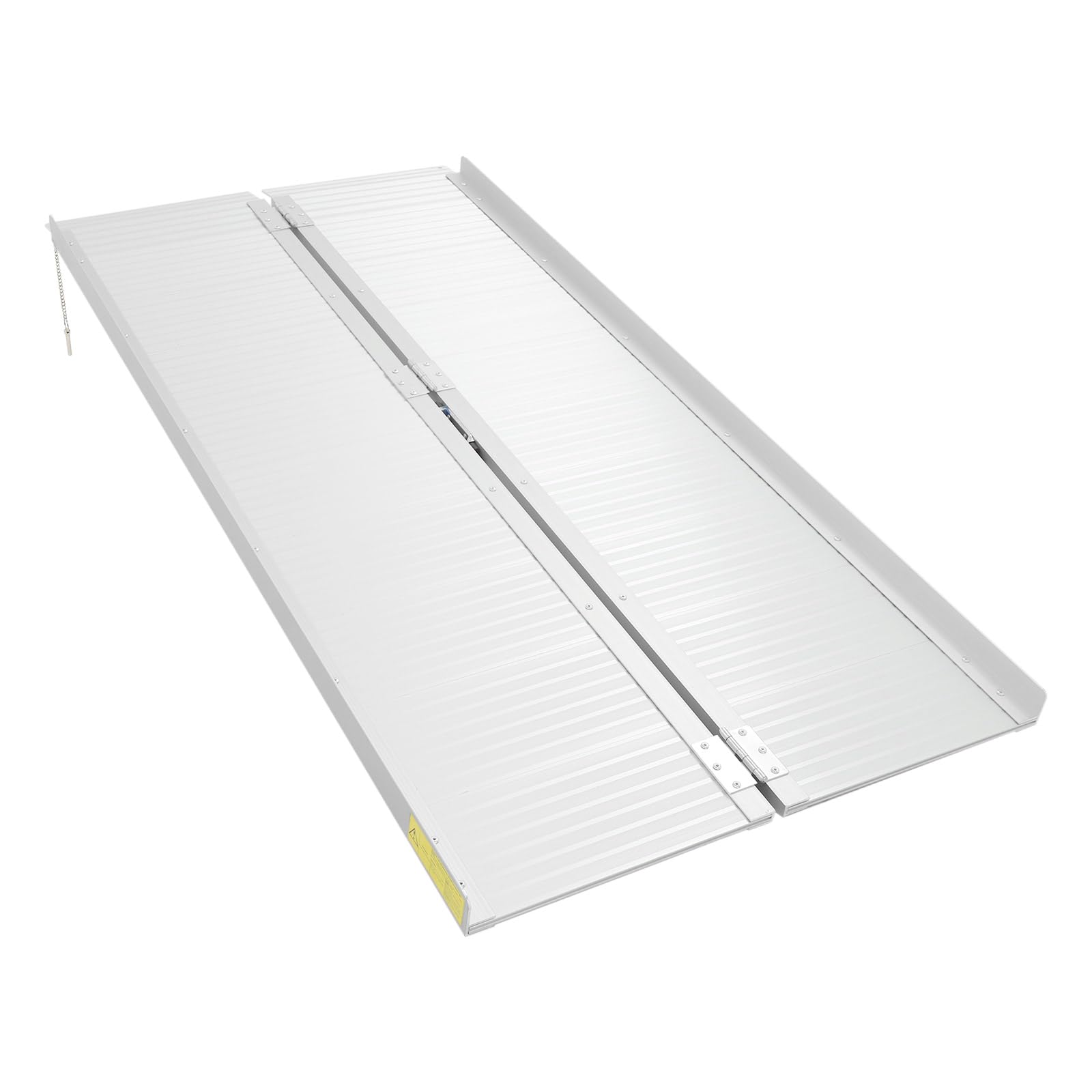 Rampa plegable para sillas de ruedas, 150 x 73 cm, rampa de aluminio antideslizante, capacidad de carga de 300 kg, rampa de acceso portátil, rampa para escalones, escaleras, umbrales, sillas de ruedas