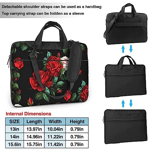Sacoche ordinateur portable à motif rose de haute qualité - 4