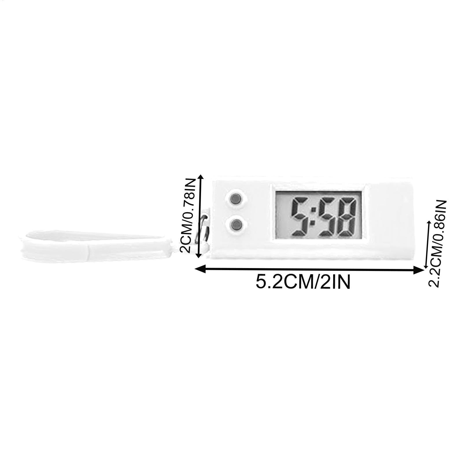 Reloj Llavero Miniatura Pantalla Digital Grande Cronómetro Alta Precisión Accesorio Viaje