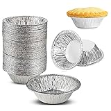 200 Pieces 2.76 Inch Round Mini Pie Pans Individual Pie Tins Mini Disposable Pie Tins Tart Tins for...