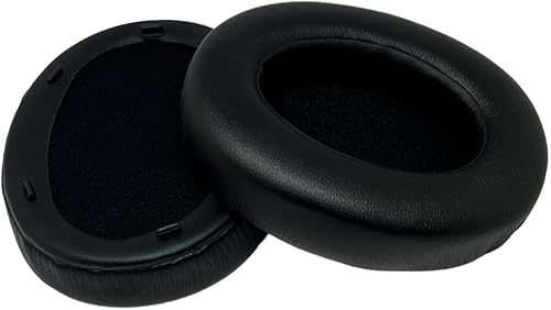 Miniatura 3 de Almohadillas de repuesto para auriculares Sony WH-XB910N WHXB910N WHXB910N de piel sintética suave de espuma viscoelástica, color negro, par con