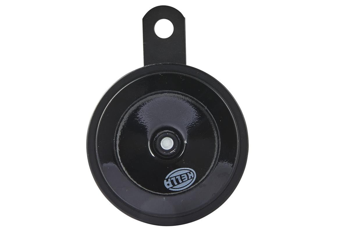 HELLA 3AL 007 425-791 Clacson, M28, 12V, 110dB(A), Gamma frequenze 400Hz, Tono elevato, colore alloggiamento/sede nero, Attacco piatto ad innesto