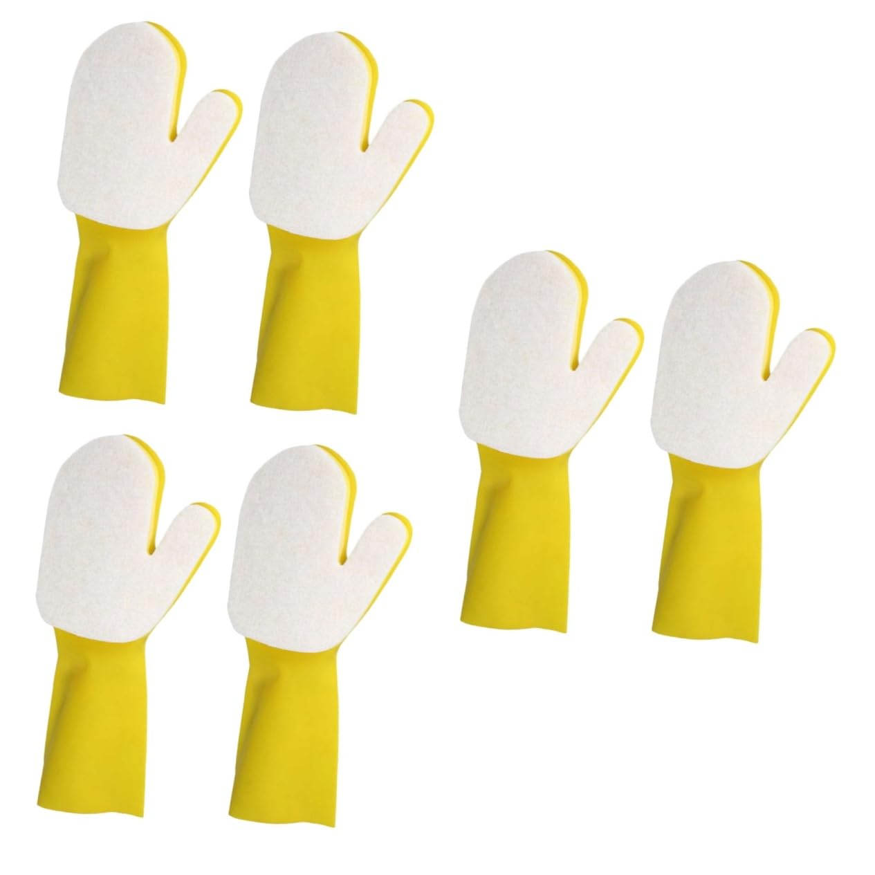 Yardwe 6 Piezas Guantes De Limpieza De Látex Limpieza De Piscinas De Casa Limpieza De Guantes De Goma Guantes De Goma Para Fregar Manga Del Brazo Esponja Medio Hombre