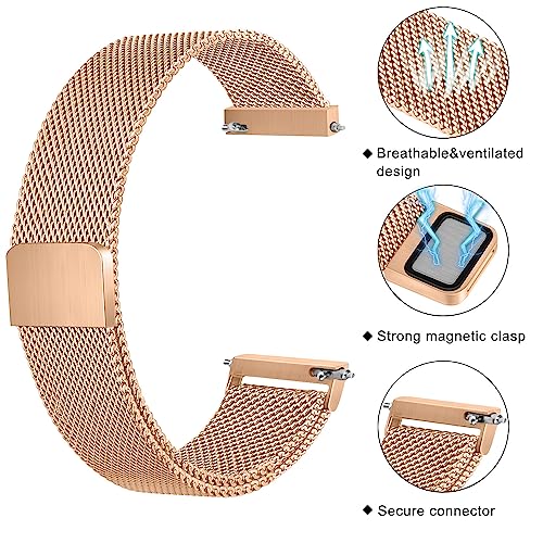 Bracelets en métal pour Galaxy Watch 7 et FE maille acier