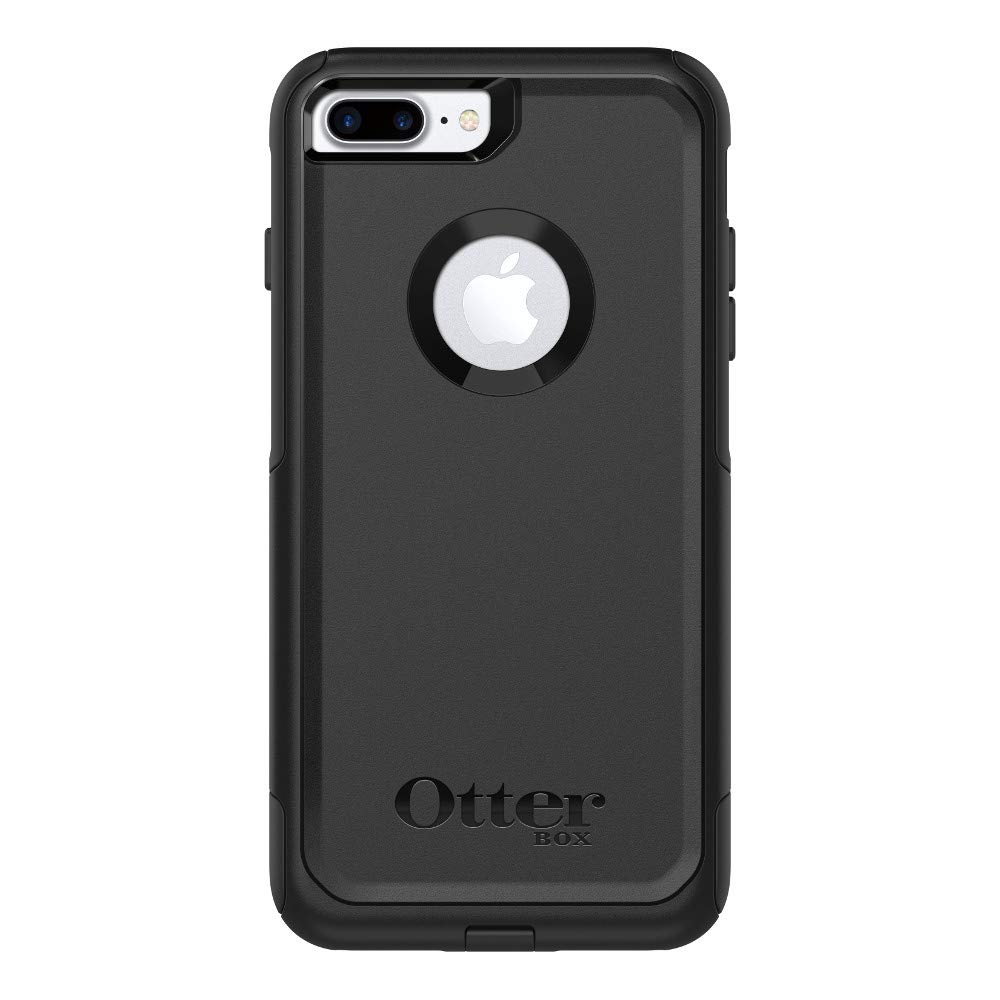 OtterBox iPhone 8 PLUS & iPhone 7 PLUS (ONLY) Commuter Series Case - BLACK, Slim & Tough, Pocket-Friendly, with Port Protection