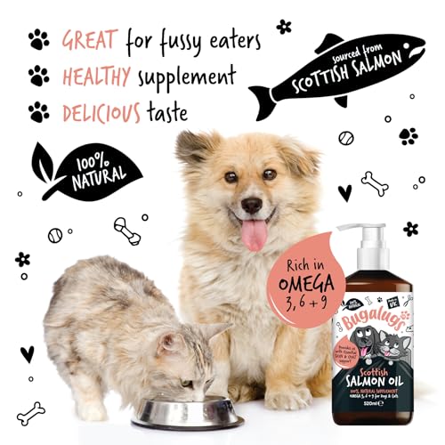 Bugalugs Scottish Salmon Oil For Dogs & Cats, Dog Supplement Support for Skin And Coat, Itchy Skin & Moulting, Omega 3 Fish Oil (520ml, Salmon) - Image 6