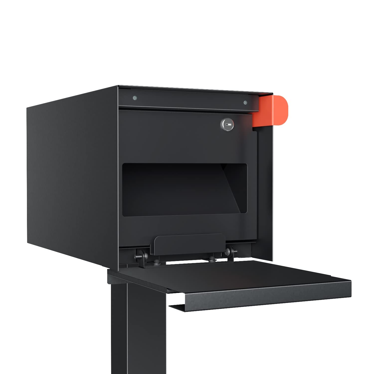 Buzón de Correos, diseño americano Buzón de pie Americano Negro - Bravios