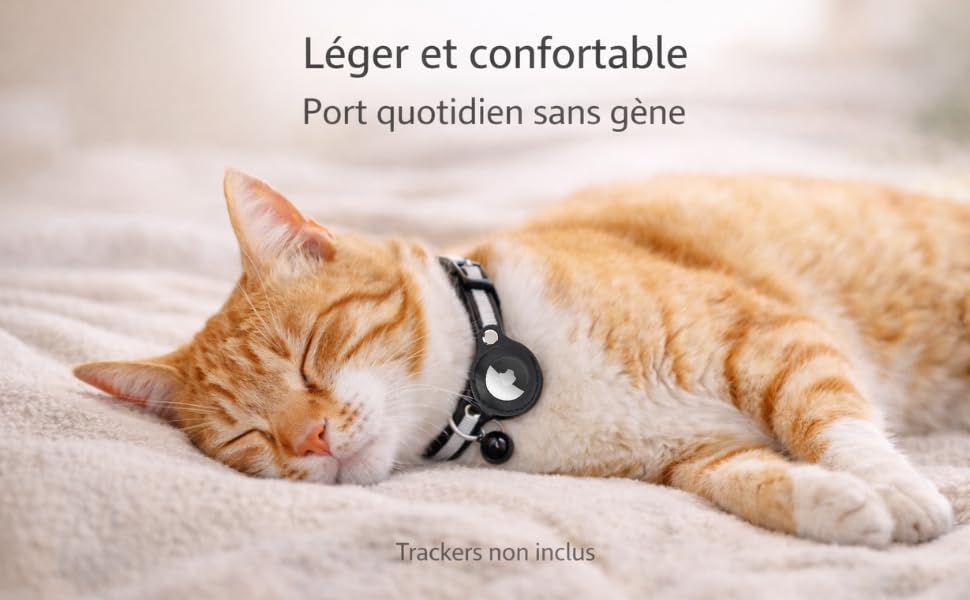 JAYZ Katzenhalsband + Tracker/Ortungsgerät, Bluetooth, ohne Vertrag, für Apple iOS/Android/kompatibel mit Apple Airtag, Sicherheit gegen Würgen für Kätzchen, Katzen