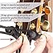String Swing Guitar Wall Mount Hanger with Keeper Strap- Electric Acoustic and Bass Guitars CC01K-BW