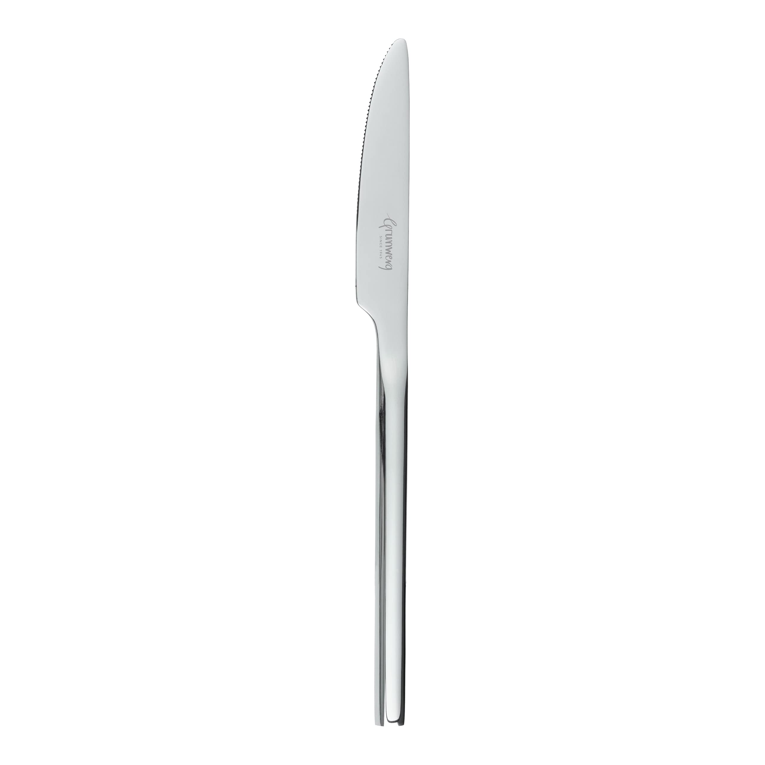 Grunwerg Contemporary Collection Chopstick Dessert Knives DKCHP, 18/0 Stainless Steel, Set of 12, Silver