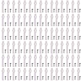 SagaSave 100PCS LED Strip Light Mounting Brackets, ABS, with 100 Screw, Single-Side Fixing Clip, 90 Degree Design, Easy Replacement, Compact Structure, for 10mm Light Strips