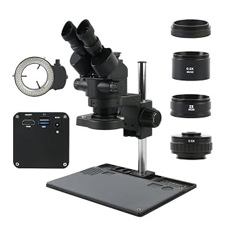 Microscope Observation Simul-Focal Trinocular Microscope Stereo Microscope 3.5X-90X(1)