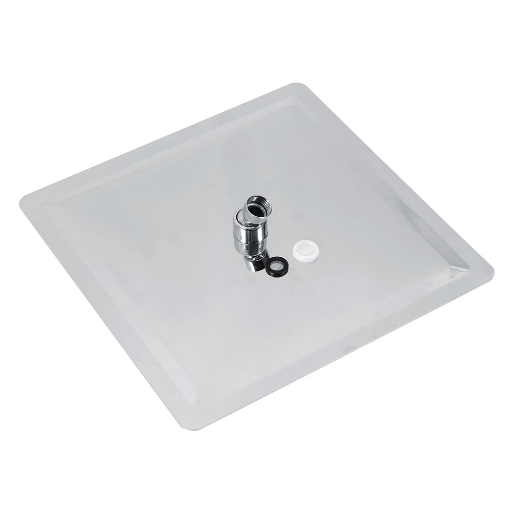 30 x 30 cm polerowana kwadratowa głowica prysznicowa ze stali nierdzewnej – solidna oprawa łazienkowa zapewnia najwyższy relaks i doświadczenie przypominające spa, nowoczesny design, łatwa instalacja