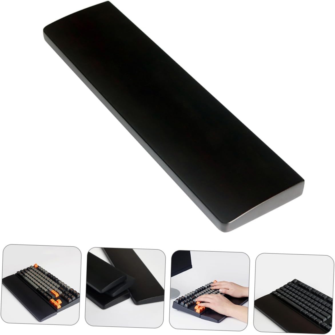 鸡翅木キーボード用リストレスト 人間工学的アーチ設計で快適な手首サポート 疲労軽減 長作業向けオフィス ゲーマー対応