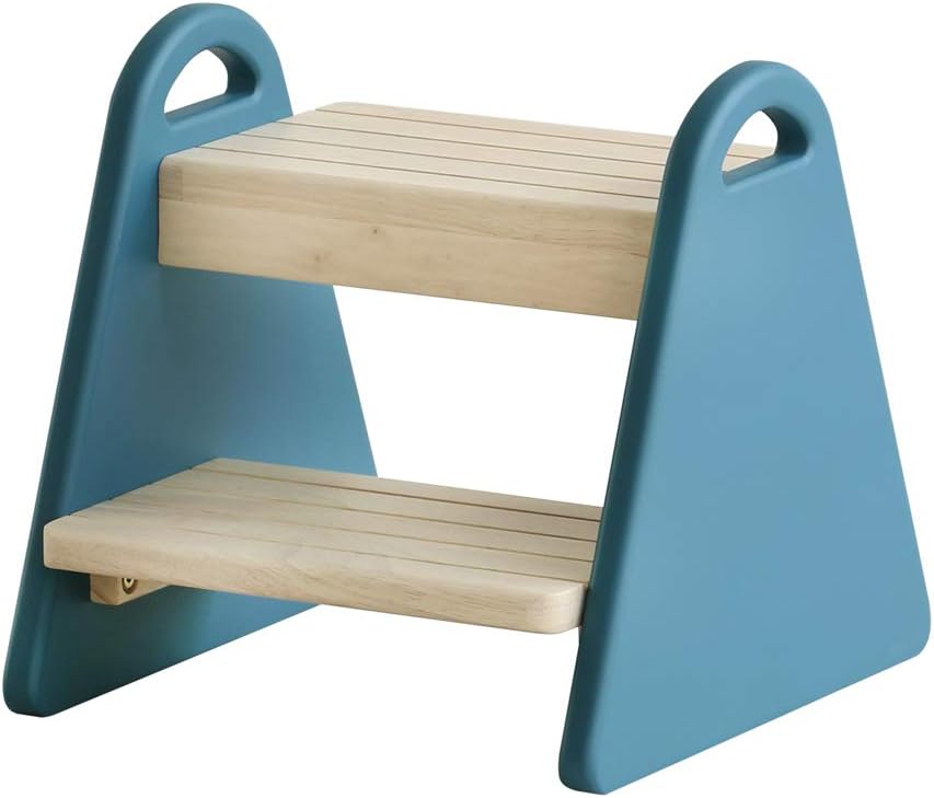 市場 踏み台 子供 カラー展開 tina 幅30x奥行32.5x高さ30cm クラシックブルー 天然木使用 ILS-3429CBL