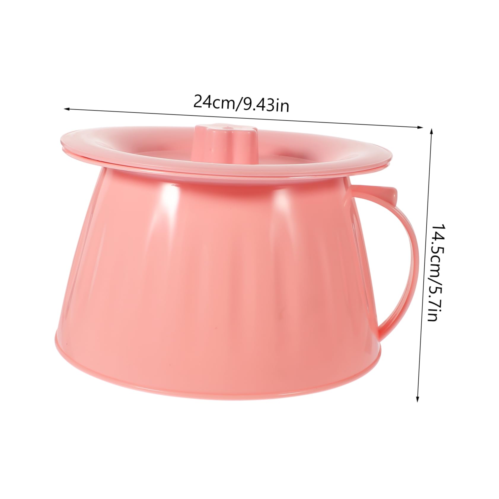 VERDANVERSE Portable Chamber Pot Lid Unisex Urine Pot for Home Use Easy to Carry Bedpan for Adults and Boys and Girls Travel Spittoon Stable Base for Bedrooms and Camping