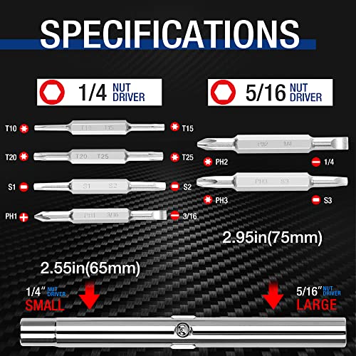 15-In-1 Multi-Bit Screwdriver Set + Pliers & Wrench Set 6Pc #TOP1