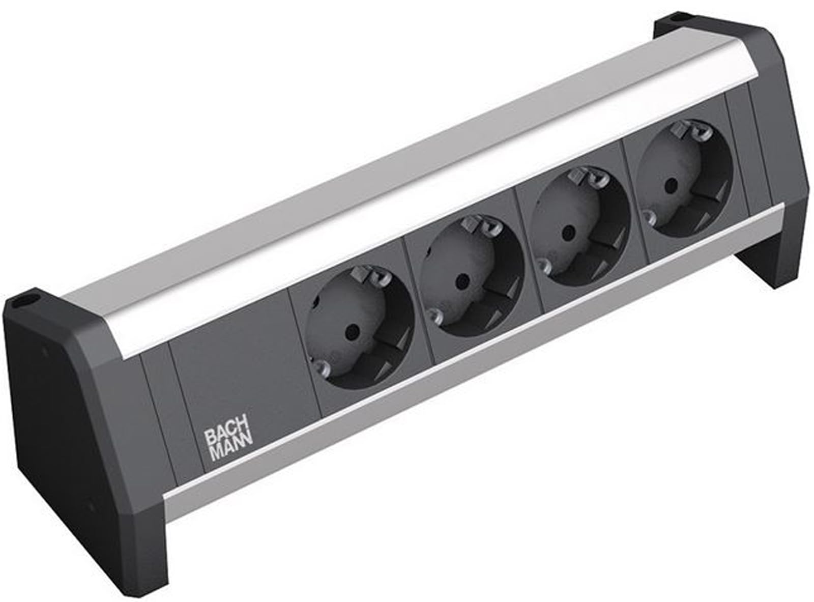 Regleta Bachmann desk de 4 schukos para un escritorio ordenado y limpio