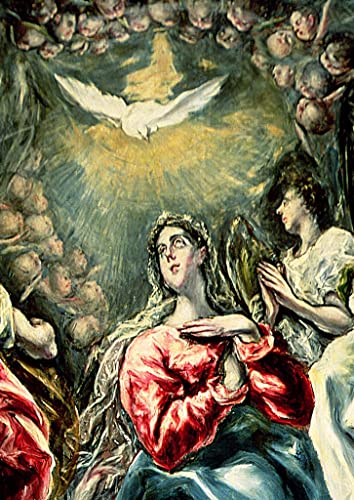 Tableau Toile l'Immaculée Conception d'El Greco - Affiche Art Chrétien Décoration Murale 60x90cm