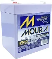 Bateria Moura Selada Vrla AGM 12V 5Ah Estacionaria 12Mva-5