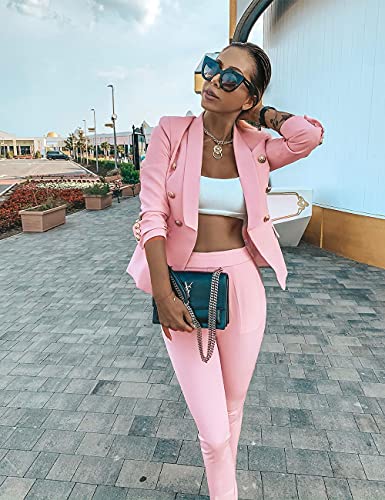 Women's 2 Piece Suit Hot Set Business Fashion Long Sleeve Blazer and Pants for Women3
