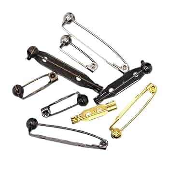 Amazon.co.jp: 日本製 50個セット 28mm シルバー 回転造花ピン