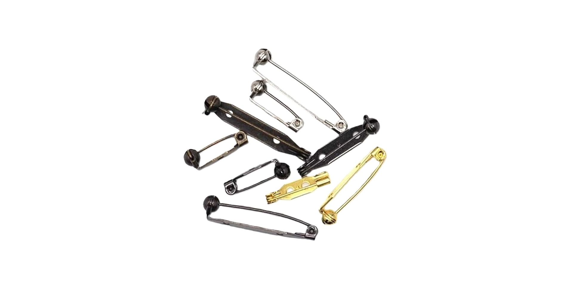 Amazon.co.jp: 日本製 10個セット 20mm シルバー 回転造花ピン