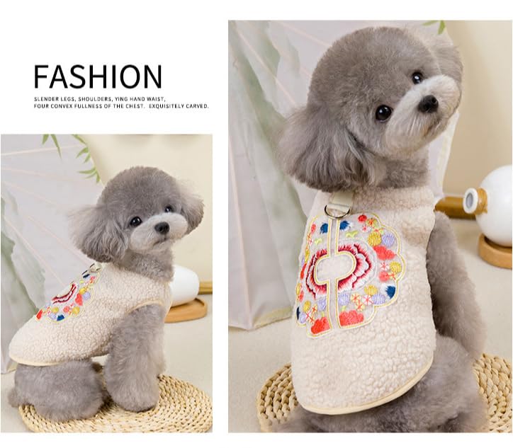 Disfraz cálido para perros pequeños AZA, talla M, rosa miniatura 4