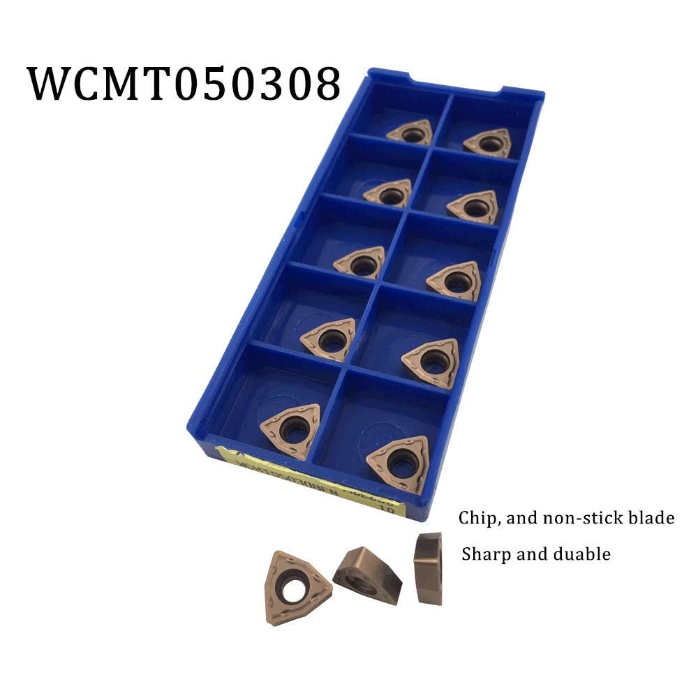 10 brocas de metal WCMT050308FN (bronce), diámetro de 24,5 mm, profundidad de 4 pulgadas
