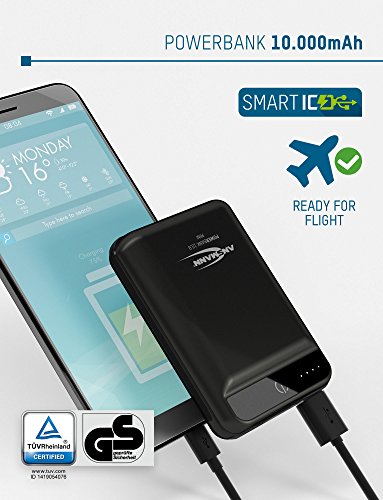 Ansmann 10.8 mini batteria portatile Nero Polimeri...