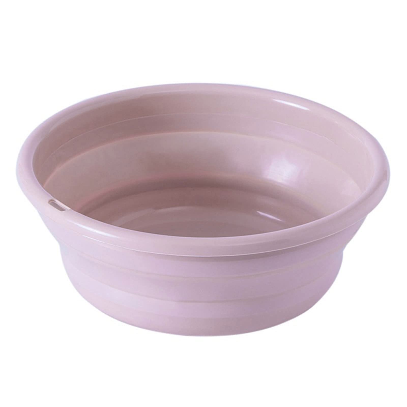 JINGYAN Collapsible washing up Bowls Portable Folding Bucket Collapsible Basin Tourism Outdoor Fishing Camping Car Wash Plastic Washbasin(Pink,M)